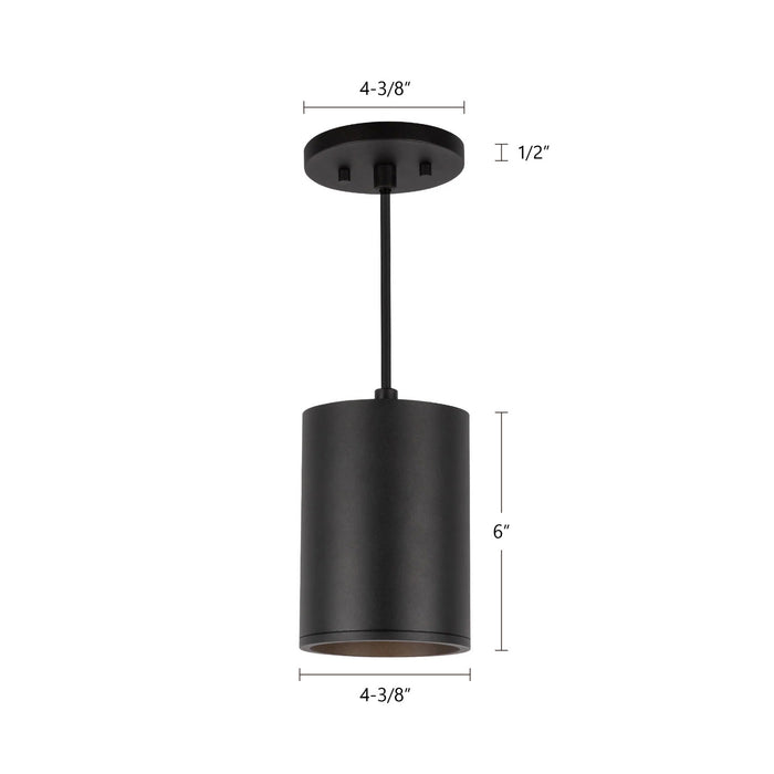 Kuzco Lighting - LD4-PD06W18-3036-BK-UNV-010 - LED Pendant - Lorna - Black