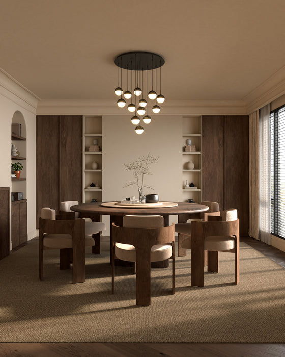 Kuzco Lighting - MP402801BC-13 - LED Pendant - Pluto - Black Chrome