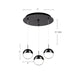 Kuzco Lighting - MP402801BC-03 - LED Pendant - Pluto - Black Chrome