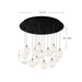 Kuzco Lighting - MP3106BKOP-13 - LED Pendant - Bolla - Black/Opal Glass