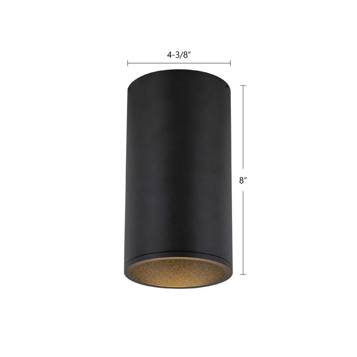 Kuzco Lighting - LD4-FM08W20-3036-BK-UNV-010 - LED Flush Mount - Lorna - Black