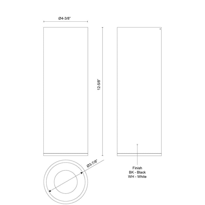 Kuzco Lighting - LD4-FM12W24-3036-WH-UNV-010 - LED Flush Mount - Lorna - White