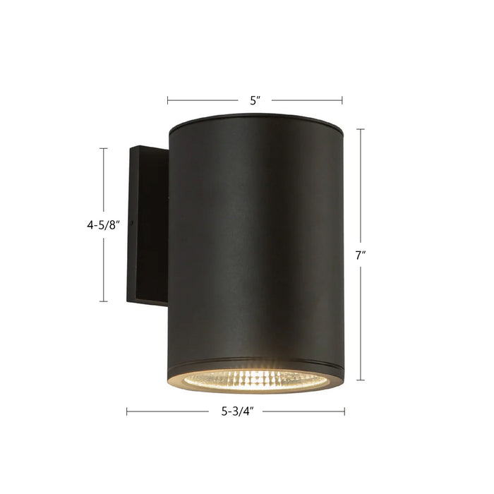Kuzco Lighting - EW265107-BK - LED Outdoor Wall Sconce - Nordic - Black