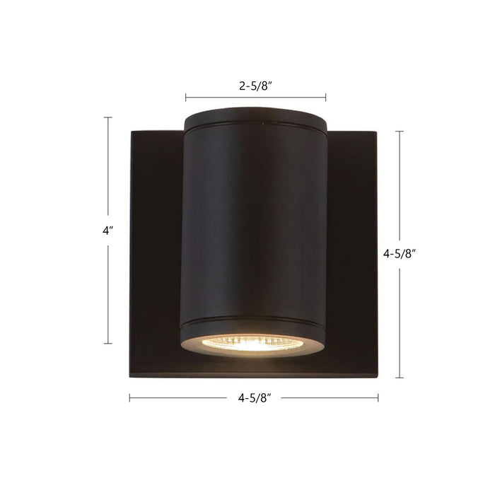 Kuzco Lighting - EW262204-BK - LED Outdoor Wall Sconce - Nordic - Black