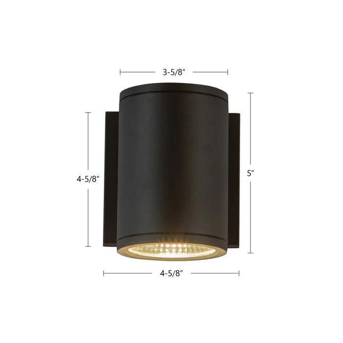Kuzco Lighting - EW264105-BK - LED Outdoor Wall Sconce - Nordic - Black