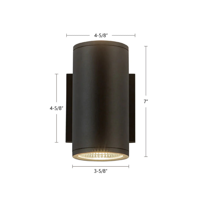 Kuzco Lighting - EW264207-BK - LED Outdoor Wall Sconce - Nordic - Black