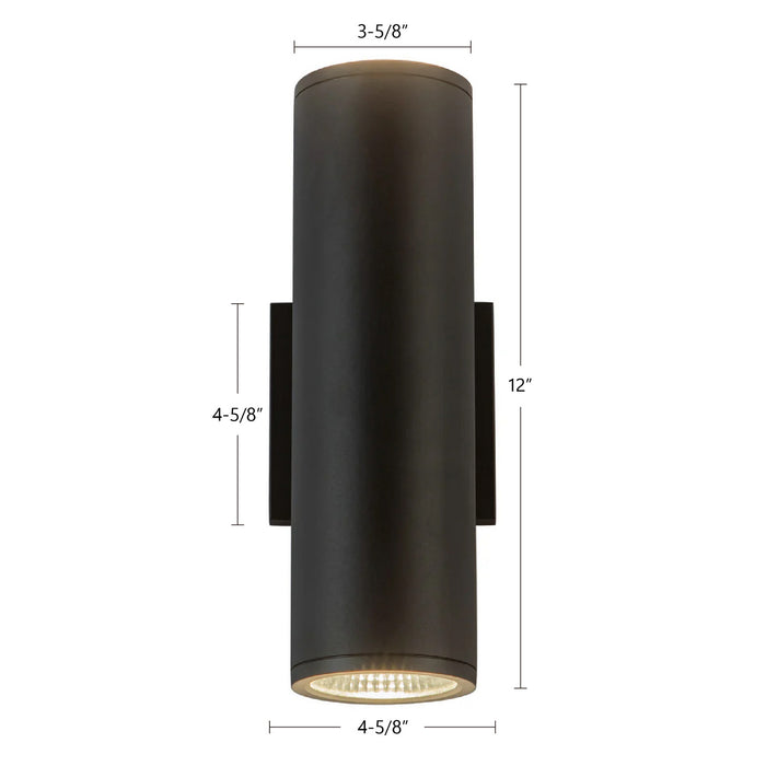 Kuzco Lighting - EW264212-BK - LED Outdoor Wall Sconce - Nordic - Black