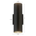 Kuzco Lighting - EW264212-BK - LED Outdoor Wall Sconce - Nordic - Black