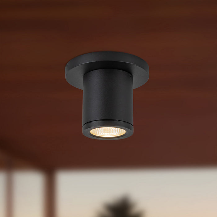 Kuzco Lighting - EC262103-BK - LED Outdoor Ceiling Mount - Nordic - Black