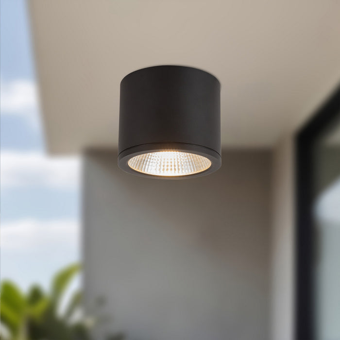 Kuzco Lighting - EC265104-BK - LED Outdoor Ceiling Mount - Nordic - Black
