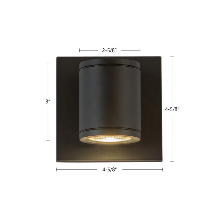 Kuzco Lighting - EW262103-BK - LED Outdoor Wall Sconce - Nordic - Black