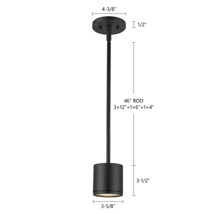 Kuzco Lighting - EP264104-BK - LED Outdoor Pendant - Nordic - Black
