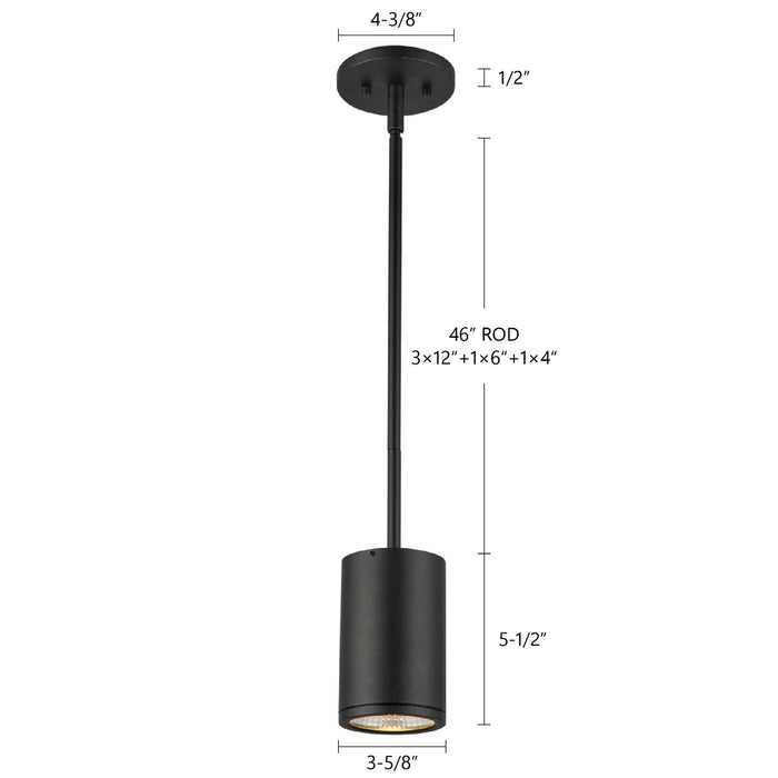 Kuzco Lighting - EP264106-BK - LED Outdoor Pendant - Nordic - Black