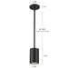 Kuzco Lighting - EP264106-BK - LED Outdoor Pendant - Nordic - Black