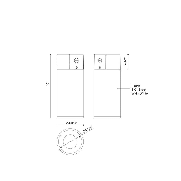 Kuzco Lighting - LD4-CC08W20-3036-WH-UNV-010 - LED Ceiling Mount - Lorna - White