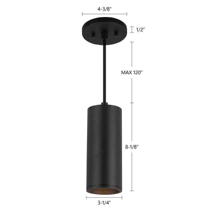 Kuzco Lighting - LD3-PD08W14-3036-BK-UNV-010 - LED Pendant - Lorna - Black