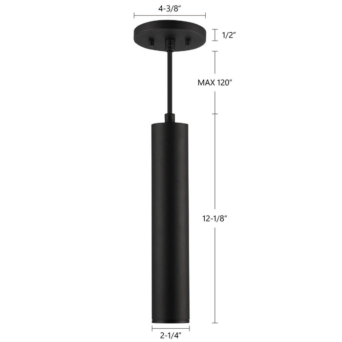 Kuzco Lighting - LD2-PD12W12-3036-BK-UNV-010 - LED Pendant - Lorna - Black