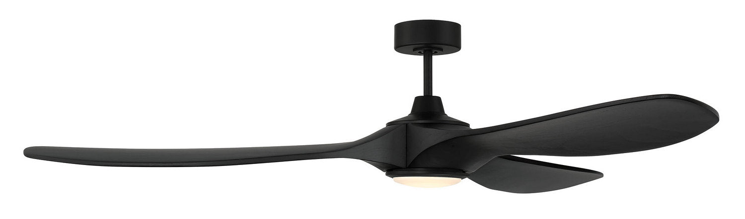 Craftmade - EVY72FB3-NWF - 72" Ceiling Fan - Envy 72" Ceiling Fan Damp Rated no Wifi - Flat Black