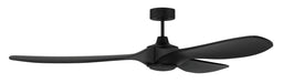 Craftmade - EVY72FB3-NWF - 72" Ceiling Fan - Envy 72" Ceiling Fan Damp Rated no Wifi - Flat Black