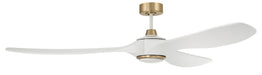 Craftmade - EVY72WSB3-NWF - 72" Ceiling Fan - Envy 72" Ceiling Fan no Wifi - White/Satin Brass