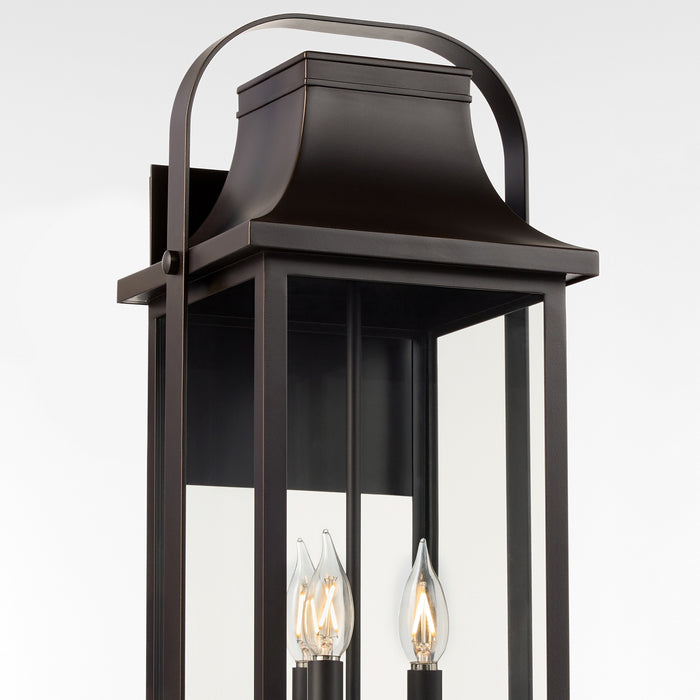 Quorum - 741-23-36 - Three Light Lantern - Downey - Bronze