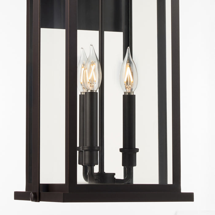 Quorum - 741-23-36 - Three Light Lantern - Downey - Bronze