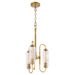 Quorum - 8015-3-47 - Three Light Pendant - Whitmire - Brushed Brass