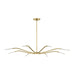 Visual Comfort Modern - SLCH81827HABEG - LED Chandelier - Lajos - Hand-Rubbed Antique Brass