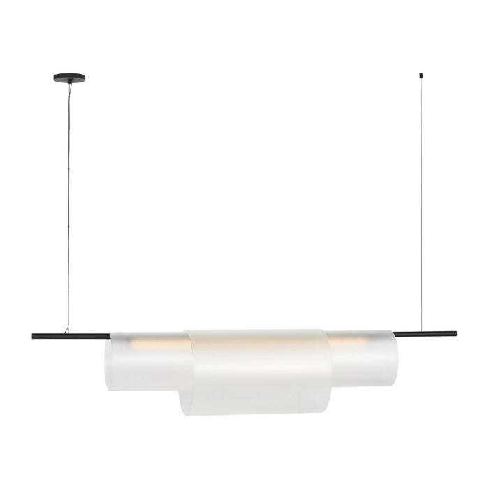Visual Comfort Modern - PBLS80627BEG - LED Linear Chandelier - Trace - Nightshade Black