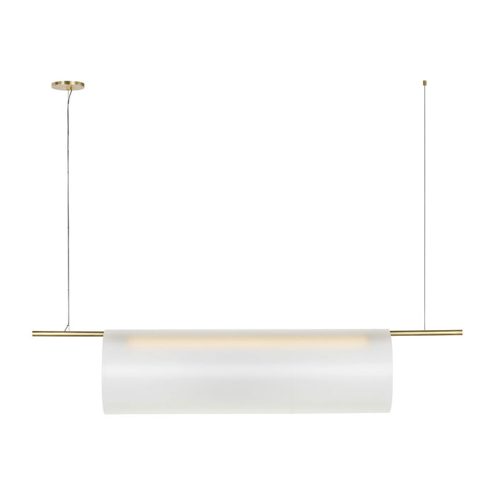 Visual Comfort Modern - PBLS80827HABEG - LED Linear Chandelier - Trace - Hand-Rubbed Antique Brass