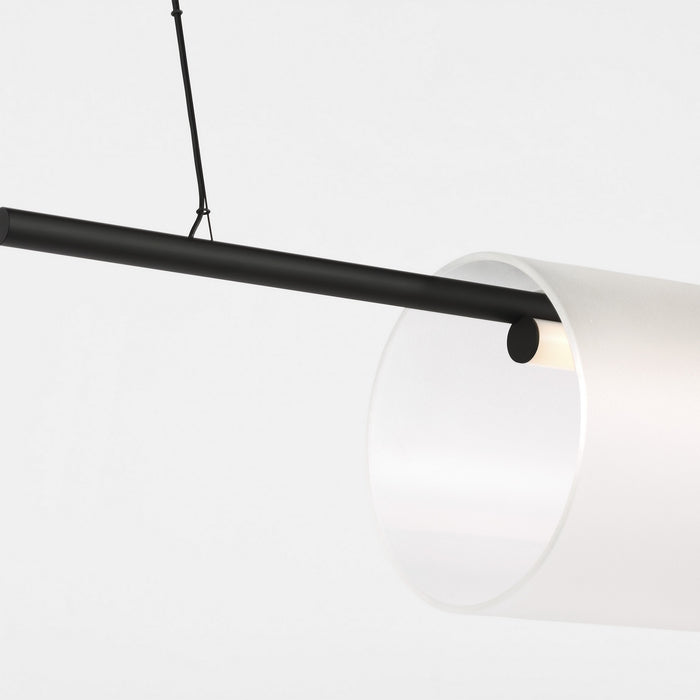 Visual Comfort Modern - PBLS80727BEG - LED Linear Chandelier - Trace - Nightshade Black