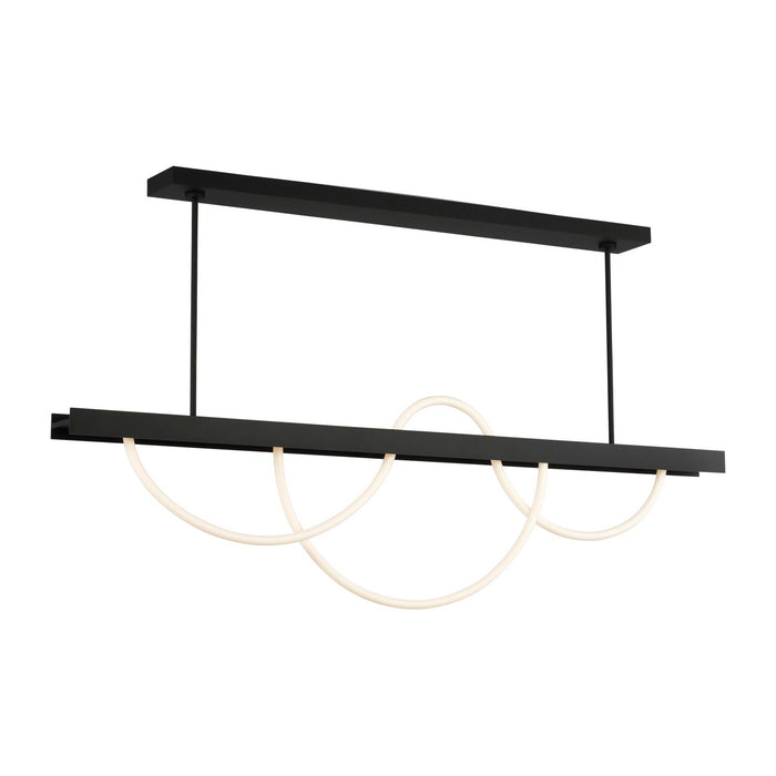Visual Comfort Modern - SLLS83927B - LED Linear Chandelier - Uneri - Nightshade Black