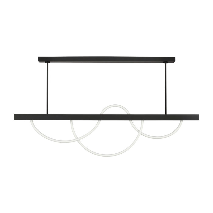 Visual Comfort Modern - SLLS83927B - LED Linear Chandelier - Uneri - Nightshade Black