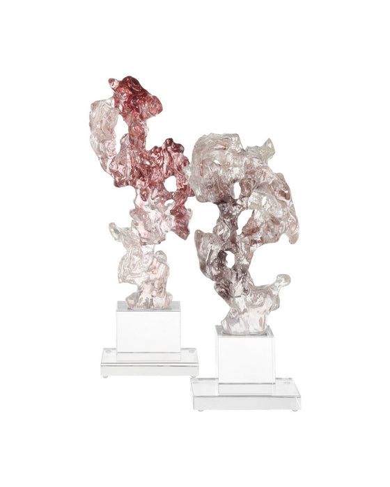 Currey and Company - 1200-0974 - Sculpture - Faux - Purple Pink/Clear
