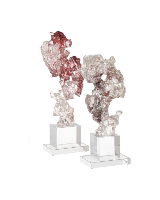 Currey and Company - 1200-0975 - Sculpture - Faux - Purple Pink/Clear