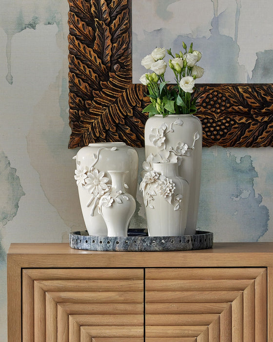 Currey and Company - 1200-0985 - Vase - Flower - White