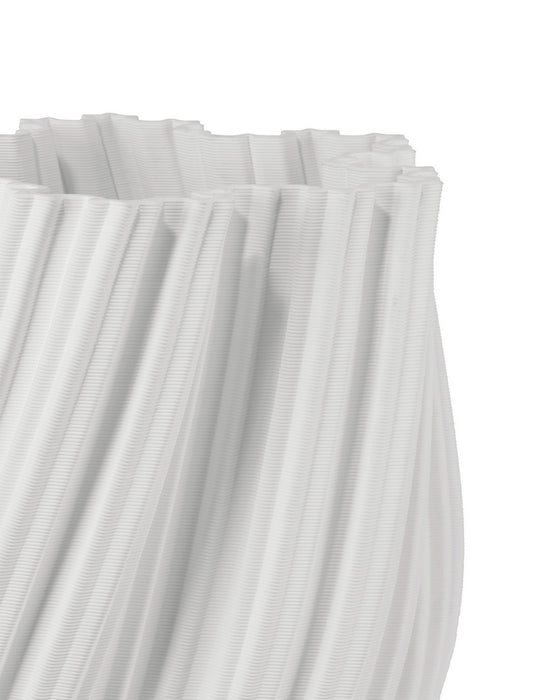 Currey and Company - 1200-1004 - Vase - Whorl - White
