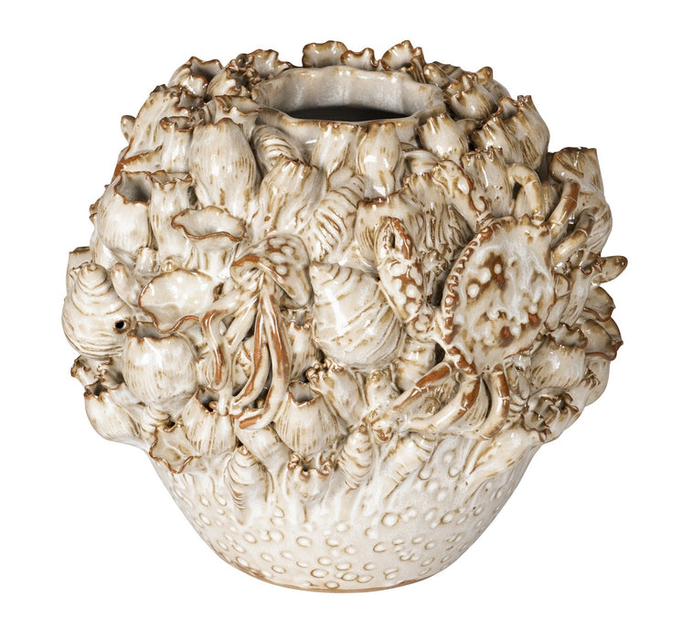 Currey and Company - 1200-1052 - Vase - Tidala - Milky White