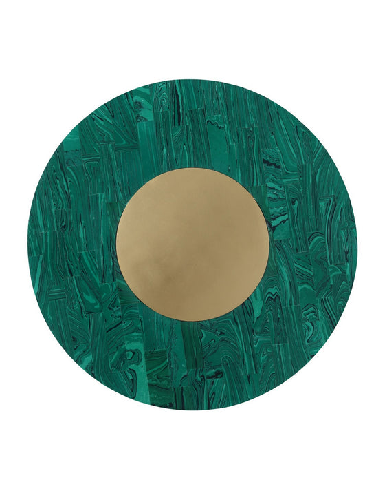 Currey and Company - 1200-1061 - Box - Transformation - Marbled Green/Brushed Brass