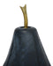 Currey and Company - 1200-1062 - Pear Set of 2 - Glass Pear - Blue/Brass