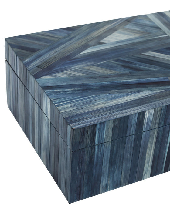 Currey and Company - 1200-1067 - Box - Winter Harvest - Blue