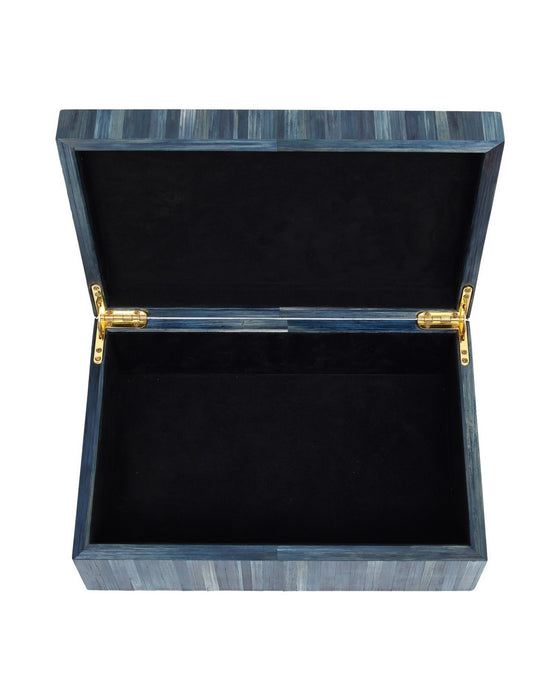 Currey and Company - 1200-1067 - Box - Winter Harvest - Blue