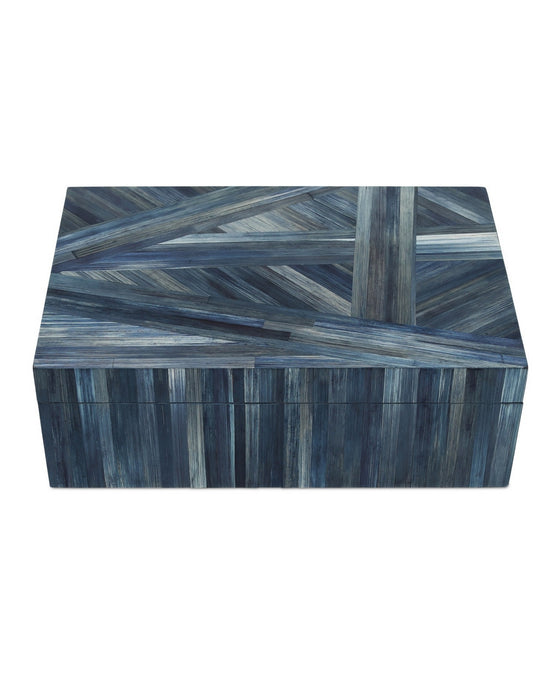 Currey and Company - 1200-1067 - Box - Winter Harvest - Blue