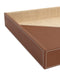 Currey and Company - 1200-1070 - Tray Set of 2 - Leather & Raffia - Brown/Natural