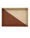 Currey and Company - 1200-1070 - Tray Set of 2 - Leather & Raffia - Brown/Natural