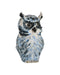 Currey and Company - 1200-1076 - Sculpture - Mina the Owl - Blue/White/Black
