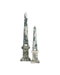 Currey and Company - 1200-1078 - Obelisk - Sorority - Green/Off-White