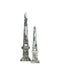 Currey and Company - 1200-1079 - Obelisk - Sorority - Green/Off-White