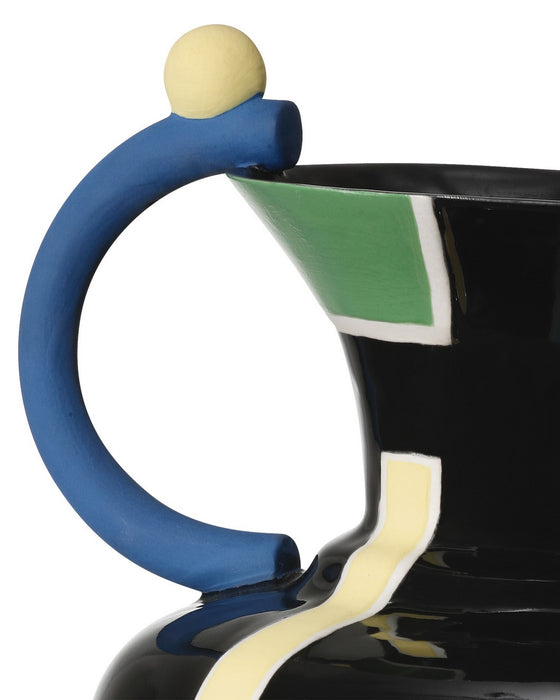 Currey and Company - 1200-1092 - Vase - Fauvist - Black/Green/Red/Yellow/Orange