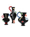 Currey and Company - 1200-1093 - Vase - Fauvist - Black/Green/Red/Yellow/Orange